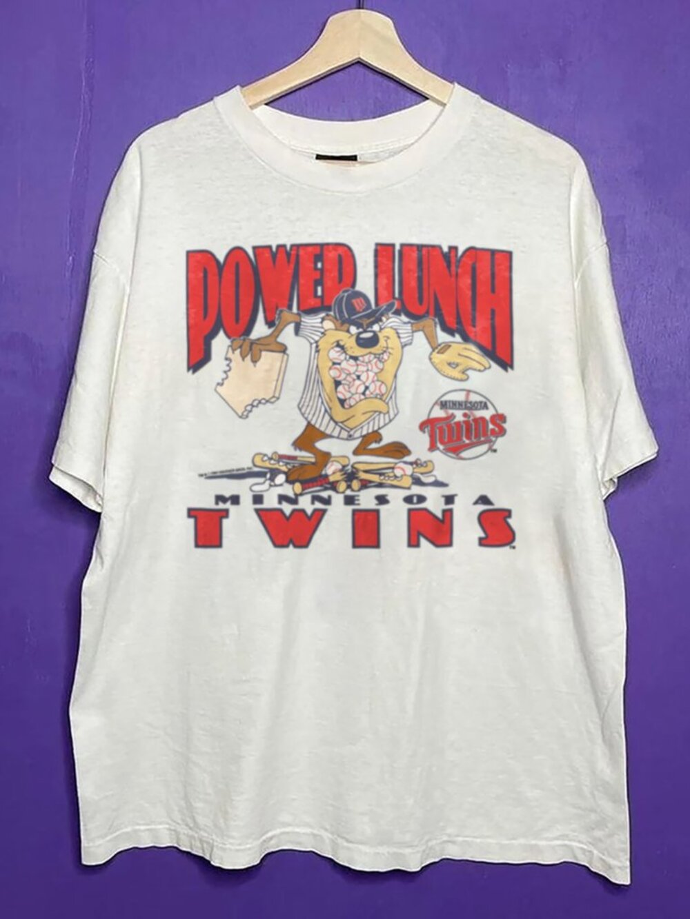 Vintage Minnesota Twins x Taz T Shirt, MLB Minnesota Twins Baseball Shirt Tee